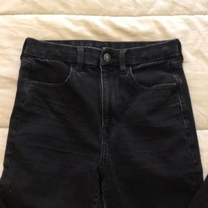 Black Curvy Super High Rise Jegging 6 short